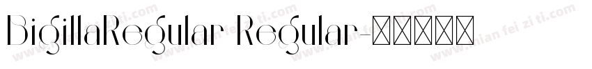 BigillaRegular Regular字体转换